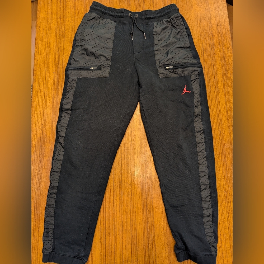 Jordan Black and Gray Men's Joggers